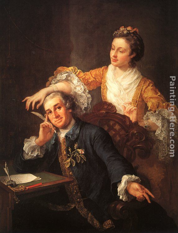 David Garrick and his Wife painting - William Hogarth David Garrick and his Wife art painting
